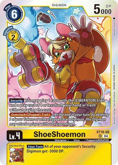 ShoeShoemon (Starter Deck 19: Fable Waltz) Near Mint Foil - Nick Nack's Full Frontal Attack