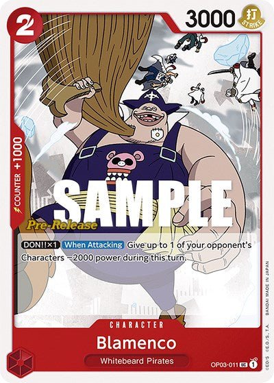 Blamenco (Pillars of Strength Pre-Release Cards) Near Mint - Nick Nack's Full Frontal Attack