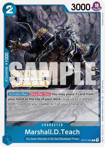 Marshall.D.Teach (Judge Pack Vol. 7) (One Piece Promotion Cards) Near Mint Foil - Nick Nack's Full Frontal Attack