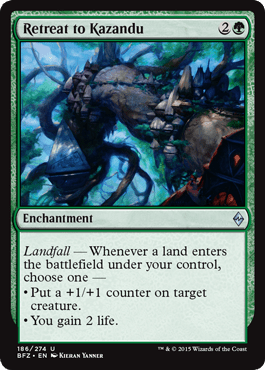 Retreat to Kazandu (Battle for Zendikar) Near Mint - Nick Nack's Full Frontal Attack