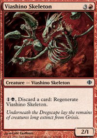 Viashino Skeleton (Shards of Alara) Light Play - Nick Nack's Full Frontal Attack