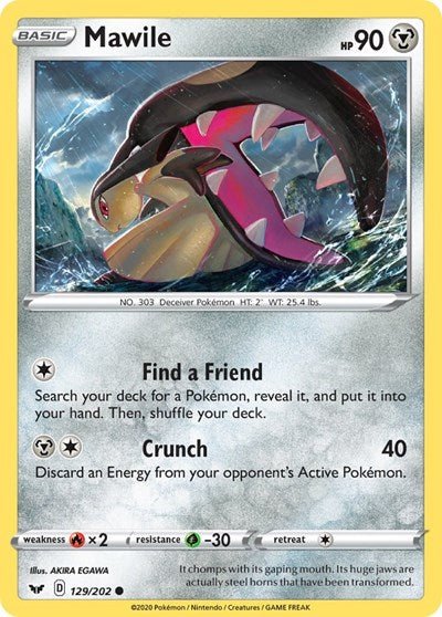 Mawile (SWSH01: Sword & Shield Base Set) Near Mint - Nick Nack's Full Frontal Attack