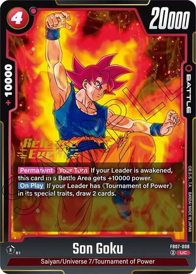 Son Goku FB07-008 (Wish For Shenron Release Event Cards) Near Mint