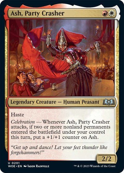 Ash, Party Crasher (Wilds of Eldraine) Near Mint - Nick Nack's Full Frontal Attack