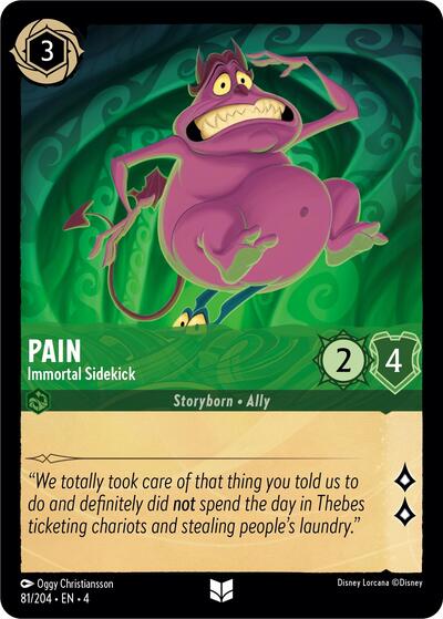 Pain - Immortal Sidekick (Ursula's Return) Near Mint - Nick Nack's Full Frontal Attack