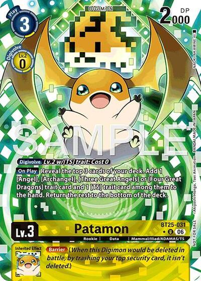 Patamon (Full Art) (Dual Revolution Booster) Near Mint Foil