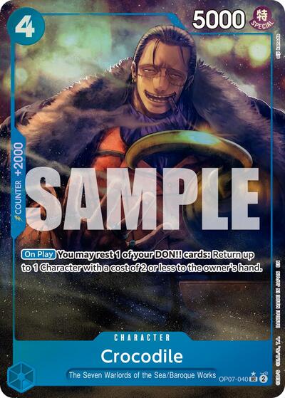 Crocodile OP07-040 (Alternate Art) (Premium Booster -The Best- Vol. 2) Near Mint Foil