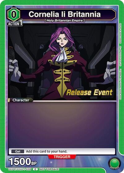 Cornelia li Britannia (038) (Code Geass: Lelouch of the Rebellion Release Event Cards) Near Mint