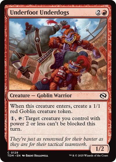 Underfoot Underdogs (Tarkir: Dragonstorm) Near Mint - Nick Nack's Full Frontal Attack