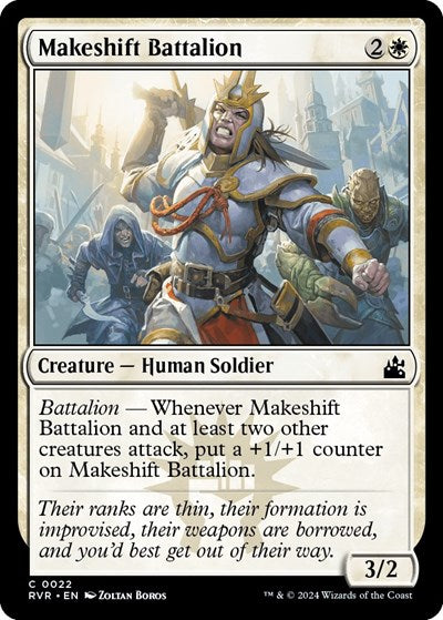 Makeshift Battalion (Ravnica Remastered) Near Mint - Nick Nack's Full Frontal Attack