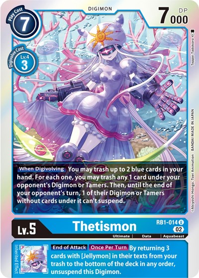 Thetismon (Resurgence Booster) Near Mint Foil