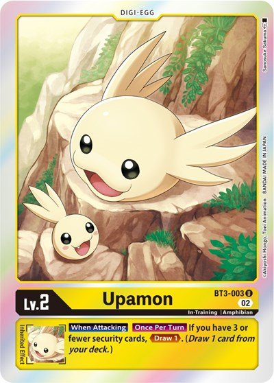 Upamon BT3 - 003 (Resurgence Booster Reprint) (Resurgence Booster) Near Mint Foil - Nick Nack's Full Frontal Attack