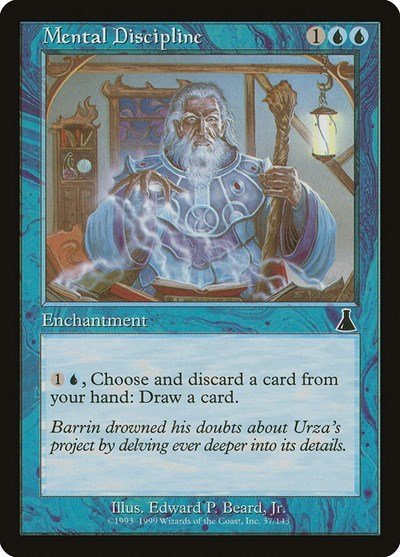 Mental Discipline (Urza's Destiny) Light Play Foil - Nick Nack's Full Frontal Attack
