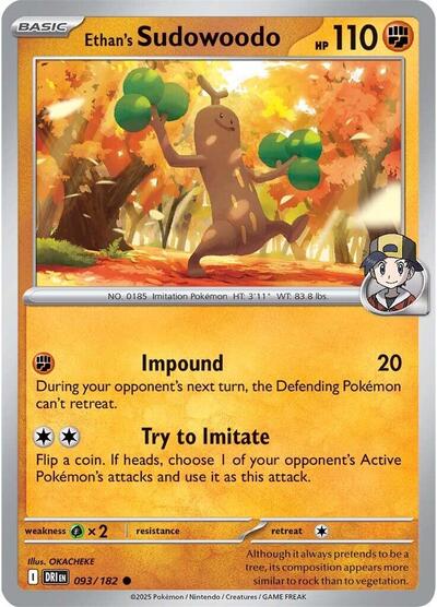 Ethan's Sudowoodo (SV10: Destined Rivals) Near Mint - Nick Nack's Full Frontal Attack