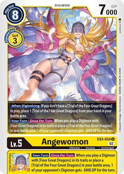 Angewomon (Draconic Roar) Near Mint - Nick Nack's Full Frontal Attack