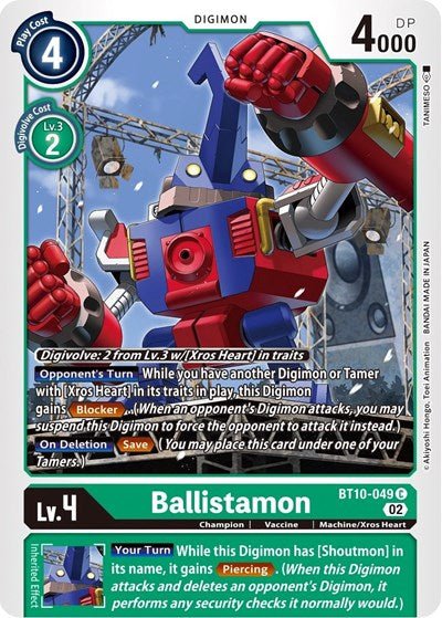 Ballistamon (Xros Encounter) Near Mint - Nick Nack's Full Frontal Attack