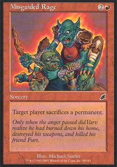 Misguided Rage (Scourge) Light Play Foil - Nick Nack's Full Frontal Attack