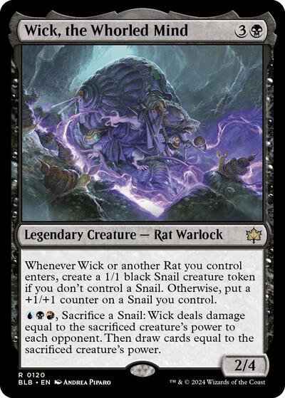 Wick, the Whorled Mind (Bloomburrow) Near Mint - Nick Nack's Full Frontal Attack