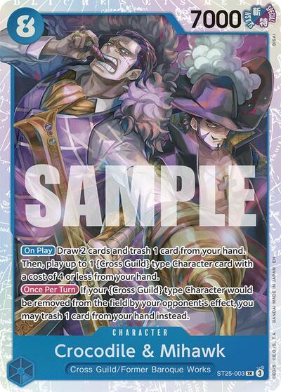 Crocodile and Mihawk (Starter Deck 25: BLUE Buggy) Near Mint Foil - Nick Nack's Full Frontal Attack