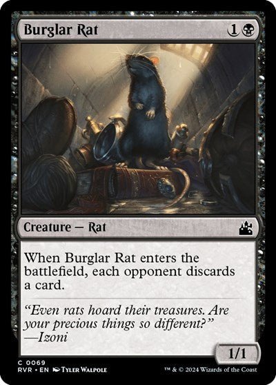Burglar Rat (Ravnica Remastered) Near Mint - Nick Nack's Full Frontal Attack
