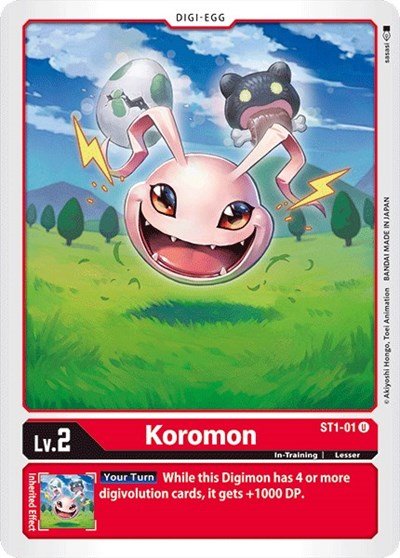 Koromon (Starter Deck 01: Gaia Red) Near Mint - Nick Nack's Full Frontal Attack