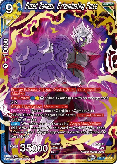 Fused Zamasu, Exterminating Force (Realm of the Gods) Near Mint Foil