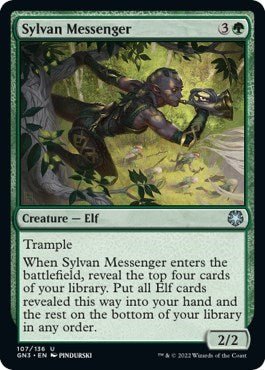 Sylvan Messenger (Magic Game Night: Free - For - All) Near Mint - Nick Nack's Full Frontal Attack