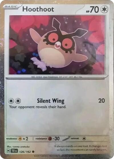 Hoothoot - 126 (Cosmos Holo) (SV: Scarlet & Violet Promo Cards) Near Mint Holofoil - Nick Nack's Full Frontal Attack