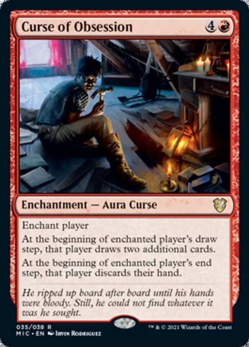 Curse of Obsession (Commander 2021 Midnight Hunt) Near Mint - Nick Nack's Full Frontal Attack