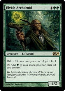 Elvish Archdruid (Magic 2010 Core Set) Light Play - Nick Nack's Full Frontal Attack