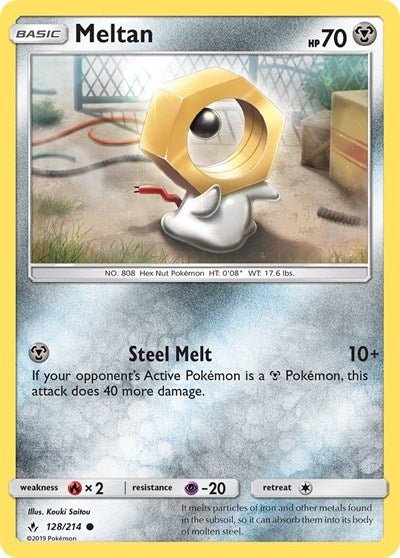 Meltan (SM - Unbroken Bonds) Near Mint - Nick Nack's Full Frontal Attack