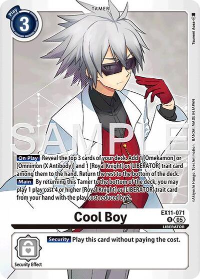 Cool Boy (Dawn of Liberator) Near Mint - Nick Nack's Full Frontal Attack