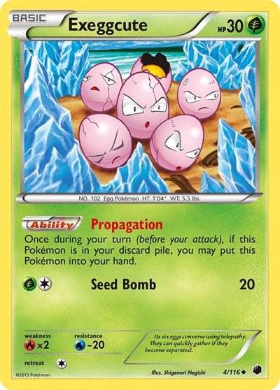 Exeggcute (Plasma Freeze) Near Mint - Nick Nack's Full Frontal Attack