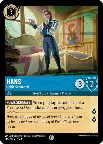 Hans - Noble Scoundrel (Ursula's Return) Near Mint - Nick Nack's Full Frontal Attack