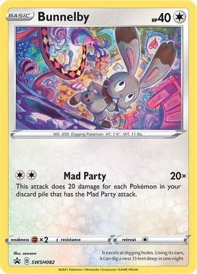 Bunnelby - SWSH082 (SWSH: Sword & Shield Promo Cards) Near Mint Holofoil - Nick Nack's Full Frontal Attack