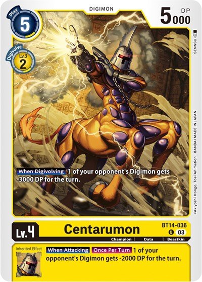 Centarumon (Blast Ace) Near Mint - Nick Nack's Full Frontal Attack