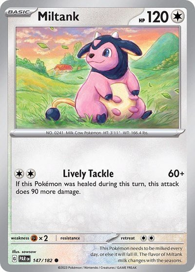 Miltank (Scarlet and Violet: Paradox Rift) Near Mint - Nick Nack's Full Frontal Attack