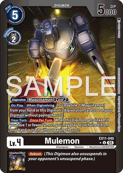 Mulemon (Limited Foil) (Dawn of Liberator) Near Mint