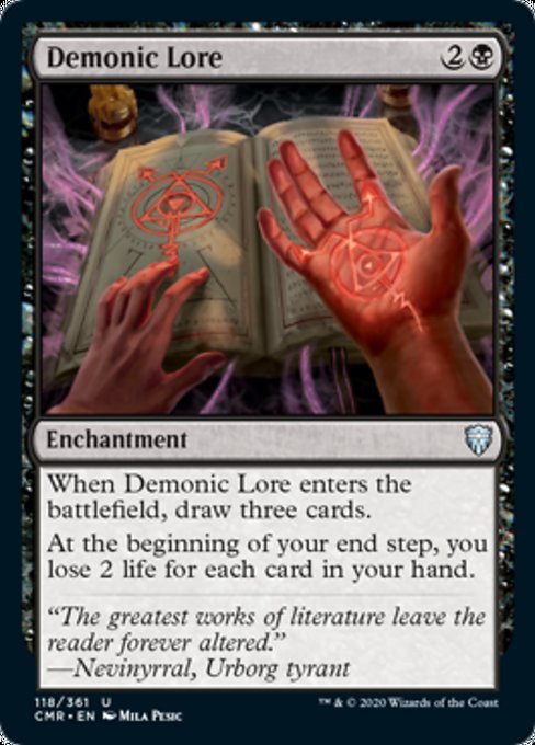 Demonic Lore (Commander Legends) Near Mint - Nick Nack's Full Frontal Attack