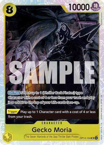 Gecko Moria OP14-104 (The Azure Sea's Seven) Near Mint Foil