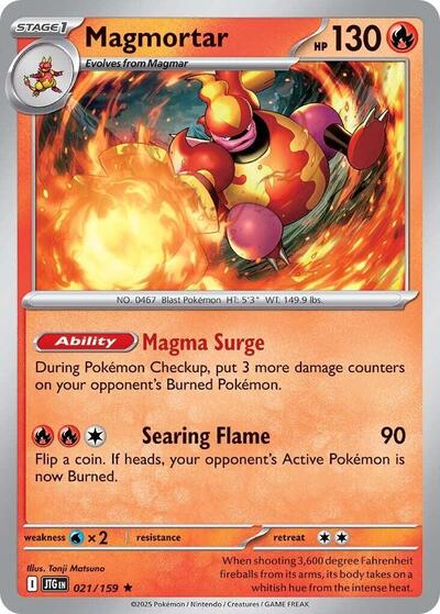 Magmortar (SV09: Journey Together) Near Mint Holofoil - Nick Nack's Full Frontal Attack