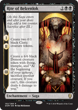 Rite of Belzenlok (Dominaria) Near Mint - Nick Nack's Full Frontal Attack