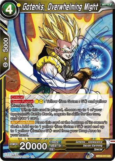 Gotenks, Overwhelming Might (Rise of the Unison Warrior) Near Mint
