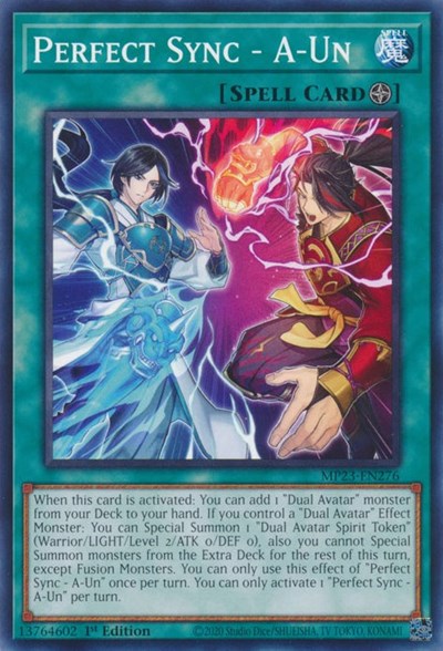Perfect Sync - A-Un (25th Anniversary Tin: Dueling Heroes Mega Pack) Light Play 1st Edition