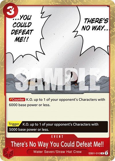There's No Way You Could Defeat Me!! (Extra Booster: Memorial Collection) Near Mint Foil - Nick Nack's Full Frontal Attack