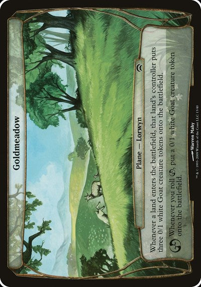 Goldmeadow (Planechase) (Oversize Cards) Medium Play