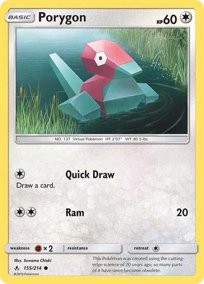 Porygon (155) (SM - Unbroken Bonds) Near Mint - Nick Nack's Full Frontal Attack