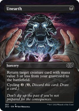 Unearth (Borderless) (Double Masters 2022) Near Mint Foil