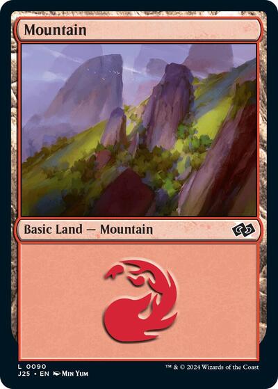 Mountain (0090) (Foundations Jumpstart) Near Mint - Nick Nack's Full Frontal Attack