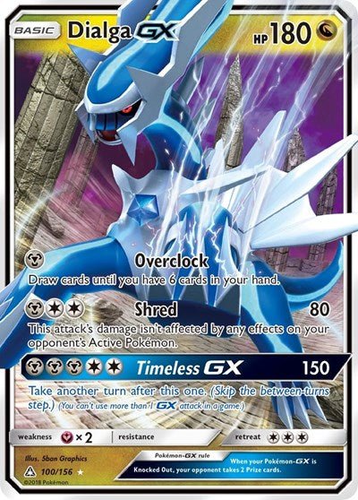 Dialga GX (SM - Ultra Prism) Near Mint Holofoil - Nick Nack's Full Frontal Attack